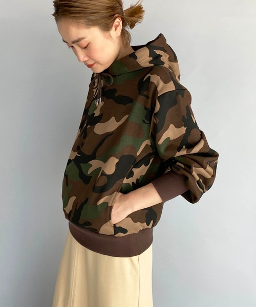 PICCIN(ピッチン)の「カモフラージュフーディ(パーカー・レディース・ブラウン系その他/グレー系その他・M)」の15枚目の写真