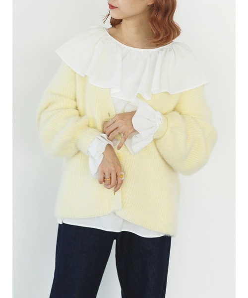 SLURR（スラ―）の「2wayフリル衿ブラウス（シャツ/ブラウス・レディース・オフホワイト・FREE）」の7枚目の写真