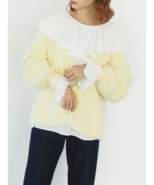 SLURR（スラ―）の「2wayフリル衿ブラウス（シャツ/ブラウス・レディース・オフホワイト・FREE）」の8枚目の写真