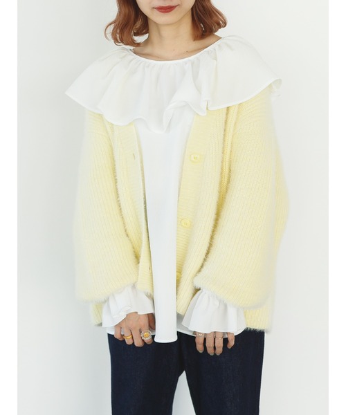 SLURR（スラ―）の「2wayフリル衿ブラウス（シャツ/ブラウス・レディース・オフホワイト・FREE）」の10枚目の写真