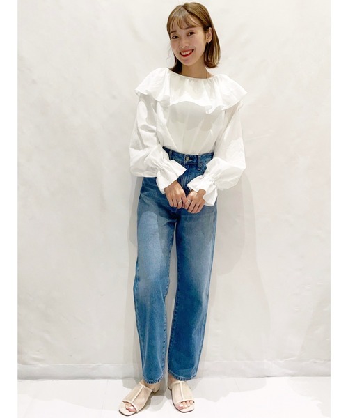 SLURR（スラ―）の「2wayフリル衿ブラウス（シャツ/ブラウス・レディース・オフホワイト・FREE）」の14枚目の写真