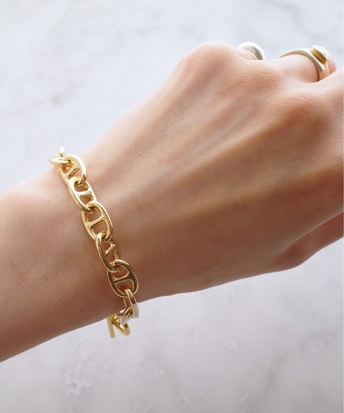 SIGNAL（シグナル）の「【SIGNAL/シグナル】　アンカーチェーンブレスレット/ マンテルチェーンブレスレット（ブレスレット・レディース・シルバー/ゴールド・17cm/20cm）」の9枚目の写真