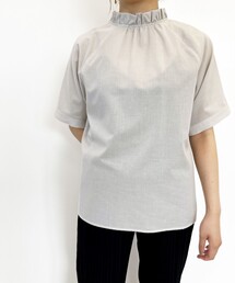 【洗える】付け衿ブラウス