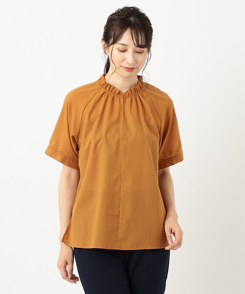 SHARE PARK（シェアパーク）の「【洗える】付け衿ブラウス（シャツ/ブラウス・レディース・ブラック系/ライトグレー系/オレンジ系・1）」の17枚目の写真