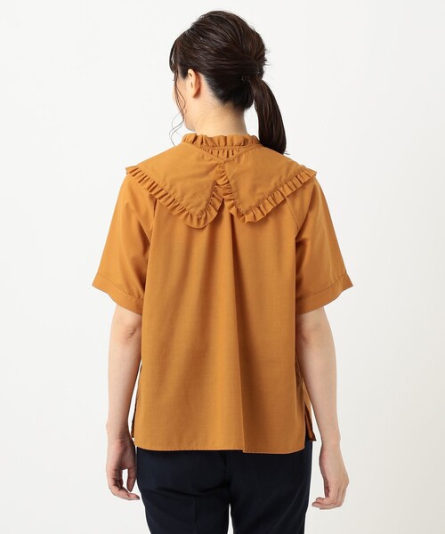 SHARE PARK（シェアパーク）の「【洗える】付け衿ブラウス（シャツ/ブラウス・レディース・ブラック系/ライトグレー系/オレンジ系・1）」の20枚目の写真