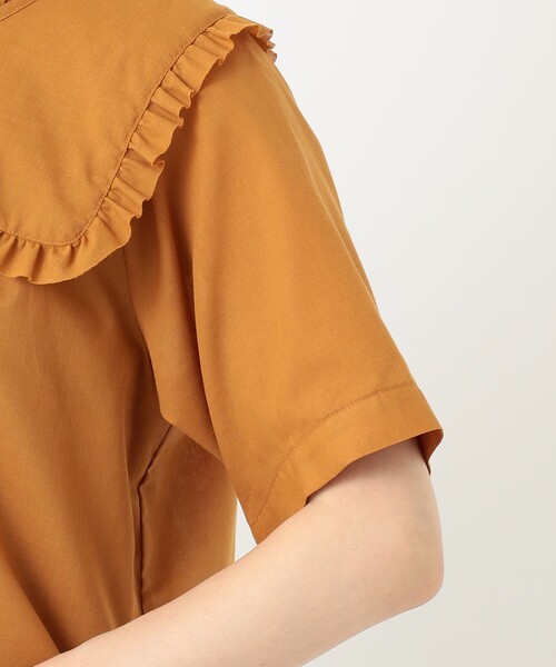 SHARE PARK（シェアパーク）の「【洗える】付け衿ブラウス（シャツ/ブラウス・レディース・ブラック系/ライトグレー系/オレンジ系・1）」の22枚目の写真