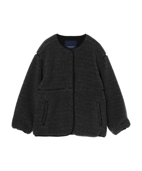 CRAFT STANDARD BOUTIQUE(クラフトスタンダードブティック)の「ノーカラーボアブルゾン *◇(ノーカラーコート・レディース・グレー/オフホワイト・FREE)」の21枚目の写真