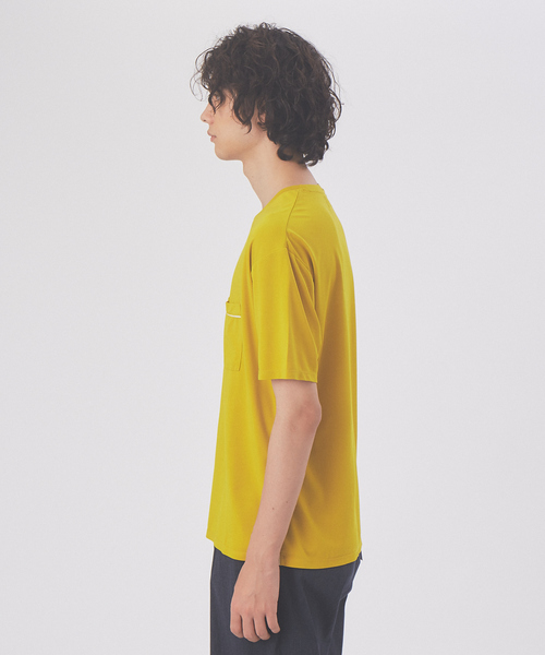 ABAHOUSE(アバハウス)の「パイピング ポンチ ポケット Tシャツ(Tシャツ/カットソー・メンズ・イエロー/ホワイト/カーキ/パープル・48/50/46)」の9枚目の写真
