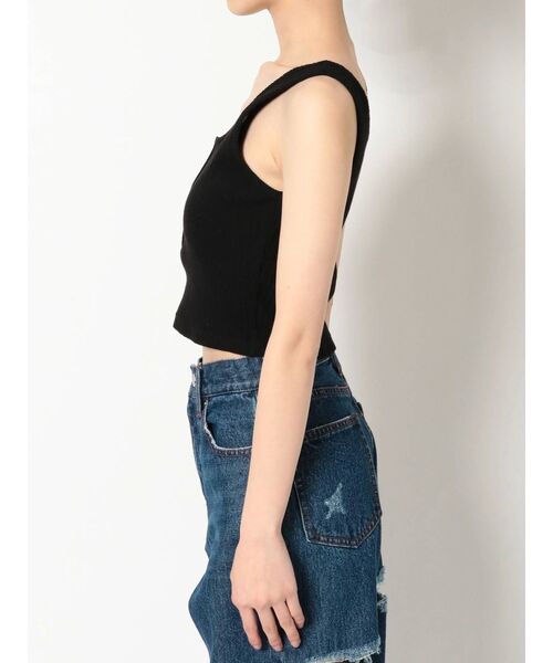 EVRIS(エヴリス)の「フロントボタンタンクトップ(タンクトップ・レディース・アイボリー/グリーン/ブラック・FREE)」の13枚目の写真