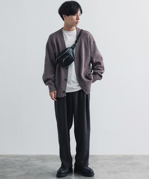 WIDE AZE CARDIGAN（カーディガン/ボレロ）｜WYM LIDNM（ウィム バイ