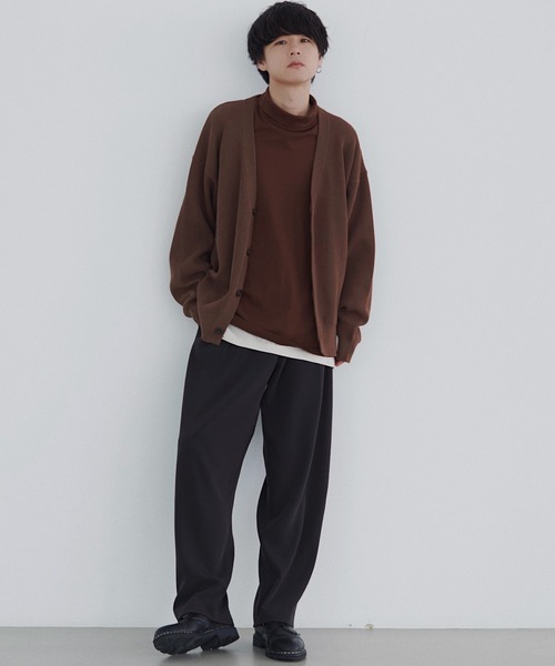 WIDE AZE CARDIGAN（カーディガン/ボレロ）｜WYM LIDNM（ウィム バイ