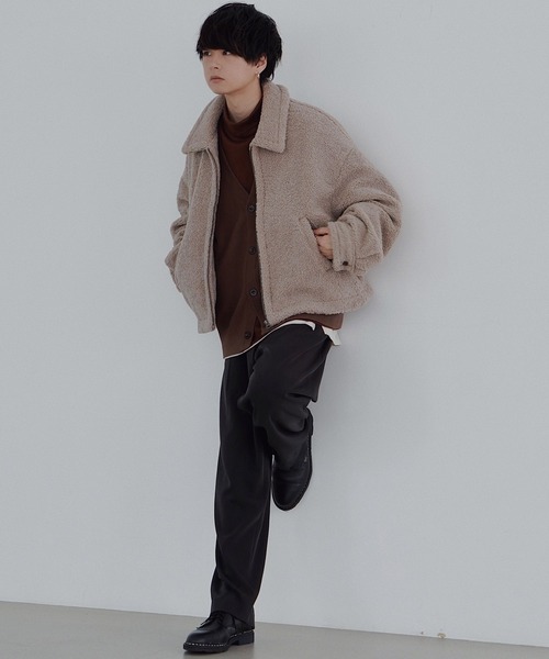 WYM KNIT SHIRT CARDIGAN ニットポロ カーディガン 91816791b_34_d_500.jpg