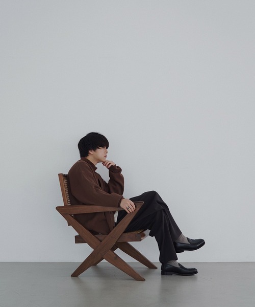 WYM LIDNM(ウィム バイ リドム)の「WIDE AZE CARDIGAN(カーディガン/ボレロ・メンズ・ベージュ/グリーン系その他/ライトベージュ/チャコールグレー/ブラウン・S/M/L)」の7枚目の写真
