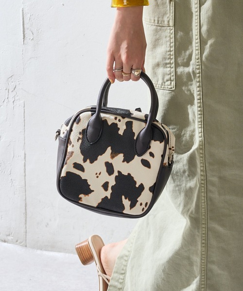 DISCOAT（ディスコート）の「ミニボストンショルダーバッグ（ショルダーバッグ・レディース・ブラック/ダークブラウン/サンドベージュ/ブラック系その他・FREE）」の10枚目の写真