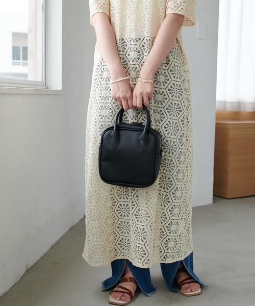 DISCOAT（ディスコート）の「ミニボストンショルダーバッグ（ショルダーバッグ・レディース・ブラック/ダークブラウン/サンドベージュ/ブラック系その他・FREE）」の7枚目の写真