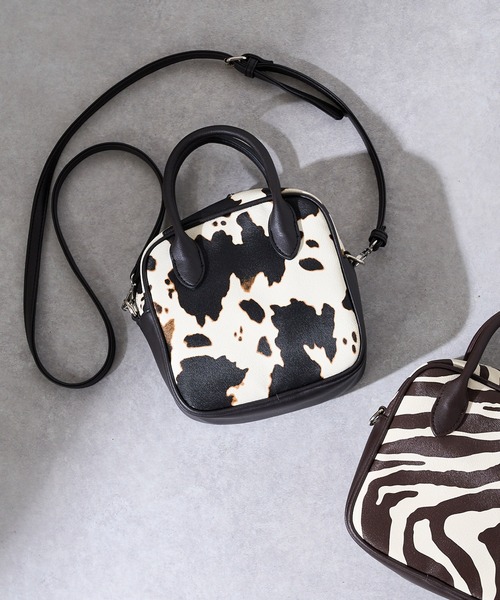 DISCOAT（ディスコート）の「ミニボストンショルダーバッグ（ショルダーバッグ・レディース・ブラック/ダークブラウン/サンドベージュ/ブラック系その他・FREE）」の11枚目の写真