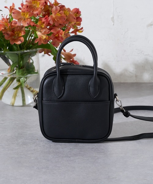 DISCOAT（ディスコート）の「ミニボストンショルダーバッグ（ショルダーバッグ・レディース・ブラック/ダークブラウン/サンドベージュ/ブラック系その他・FREE）」の8枚目の写真