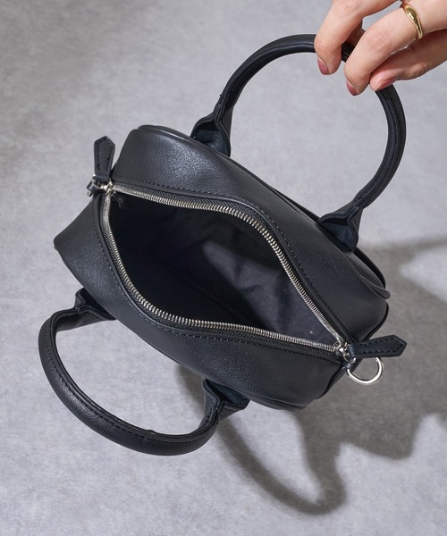 DISCOAT（ディスコート）の「ミニボストンショルダーバッグ（ショルダーバッグ・レディース・ブラック/ダークブラウン/サンドベージュ/ブラック系その他・FREE）」の17枚目の写真