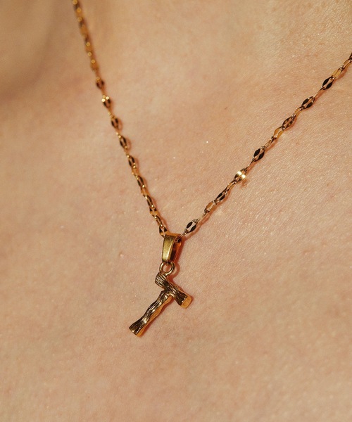 CENE（セネ）の「【CENE】セネ/　[ゴールド]ペタルイニシャルチェーン ネックレス（ネックレス・レディース・K/M/T/S/R/H/E/A/Y・FREE）」の8枚目の写真