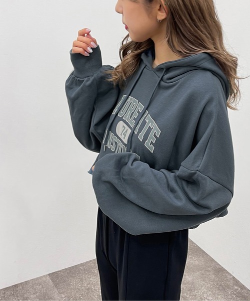 apres jour mignon(アプレジュールミニョン)の「ショートパーカー【ZOZOTOWN限定アイテム】【7PO】(パーカー・レディース・ダークブルー/オートミール/ブラック/ダークグリーン・フリー/X-LARGE)」の14枚目の写真