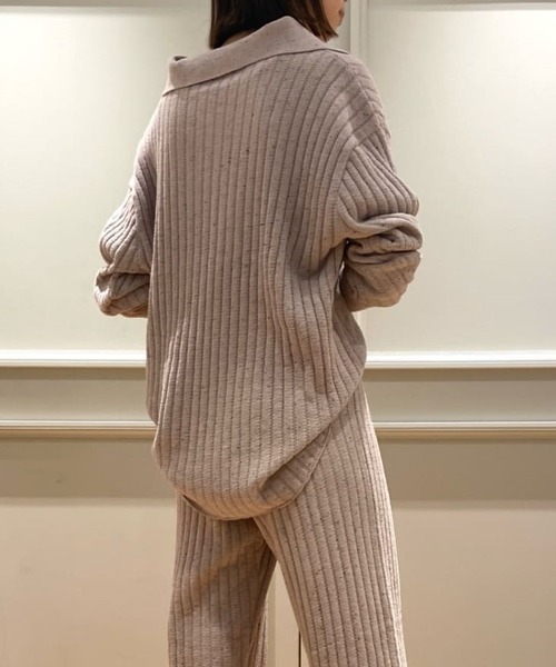 SNIDEL HOME（スナイデルホーム）の「ワイドリブハーフジップ