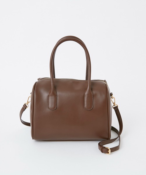 one after another NICE CLAUP（ワンアフターアナザーナイスクラップ）の「<Web限定カラーあり>モノグラム２Wayボストンミニバッグ（ボストンバッグ・レディース・ブラウン系その他/ダークブラウン/アイボリー・FREE）」の20枚目の写真