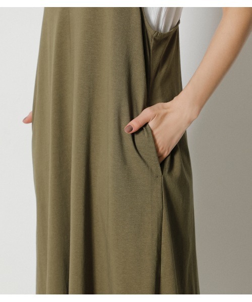 AZUL by moussy（アズールバイマウジー）の「TOPS SET CAMI ONEPIECE / トップスセット キャミワンピース（ワンピース・レディース・ブラック/ダークカーキ/ベージュ・MEDIUM/SMALL）」の15枚目の写真