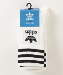 adidas | adidas アディダス U MID CUT CREW SOCKS 3P ソックス GD3575 WHT/BLK(ソックス/靴下)