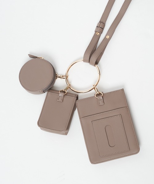 CIAOPANIC（チャオパニック）の「マルチショルダーバッグ/３点セット（ショルダーバッグ・レディース・ブラック/オレンジ/グレイッシュベージュ・FREE）」の15枚目の写真