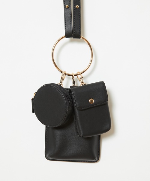 CIAOPANIC（チャオパニック）の「マルチショルダーバッグ/３点セット（ショルダーバッグ・レディース・ブラック/オレンジ/グレイッシュベージュ・FREE）」の11枚目の写真