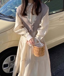 archives | 【web限定】2wayレースアップビスチェ＋シアーティアードワンピース(ワンピース)