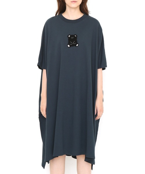 Design Tshirts Store graniph(デザイン ティーシャツ ストア グラニフ)の「モコモコビューティフルシャドー|ビッグシルエットスウェットワンピース(ワンピース・レディース・ブルーグリーン・FREE)」の5枚目の写真