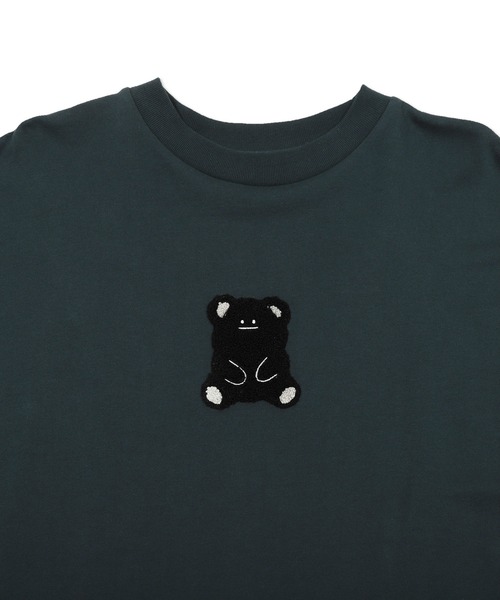 Design Tshirts Store graniph(デザイン ティーシャツ ストア グラニフ)の「モコモコビューティフルシャドー|ビッグシルエットスウェットワンピース(ワンピース・レディース・ブルーグリーン・FREE)」の4枚目の写真