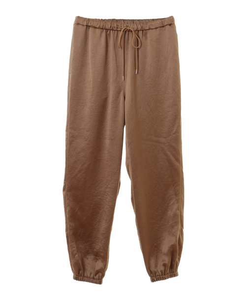 alcali(アルカリ)の「サテンジョガーパンツ(その他パンツ・レディース・ブラウン/ブルー/ベージュ・FREE)」の3枚目の写真