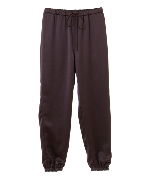 alcali(アルカリ)の「サテンジョガーパンツ(その他パンツ・レディース・ブラウン/ブルー/ベージュ・FREE)」の2枚目の写真