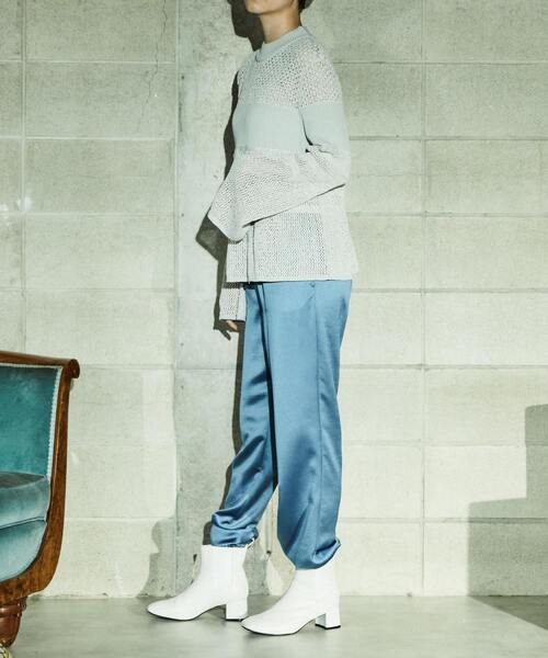 alcali(アルカリ)の「サテンジョガーパンツ(その他パンツ・レディース・ブラウン/ブルー/ベージュ・FREE)」の7枚目の写真