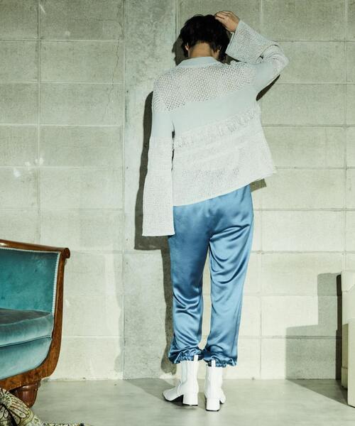 alcali(アルカリ)の「サテンジョガーパンツ(その他パンツ・レディース・ブラウン/ブルー/ベージュ・FREE)」の8枚目の写真