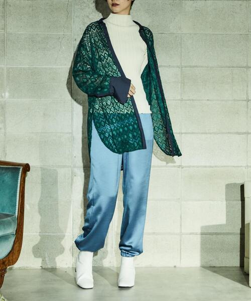 alcali(アルカリ)の「サテンジョガーパンツ(その他パンツ・レディース・ブラウン/ブルー/ベージュ・FREE)」の9枚目の写真