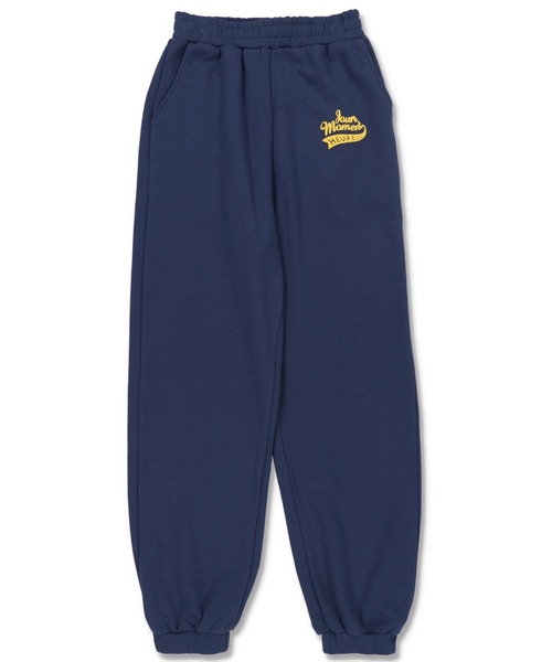 SPINNS（スピンズ）の「HEUREUXロゴ 裏毛スウェットパンツ（スウェットパンツ・レディース・オフホワイト/ネイビー/オートミール/ダークグリーン/ブラック/スミクロ・ONESIZE）」の20枚目の写真