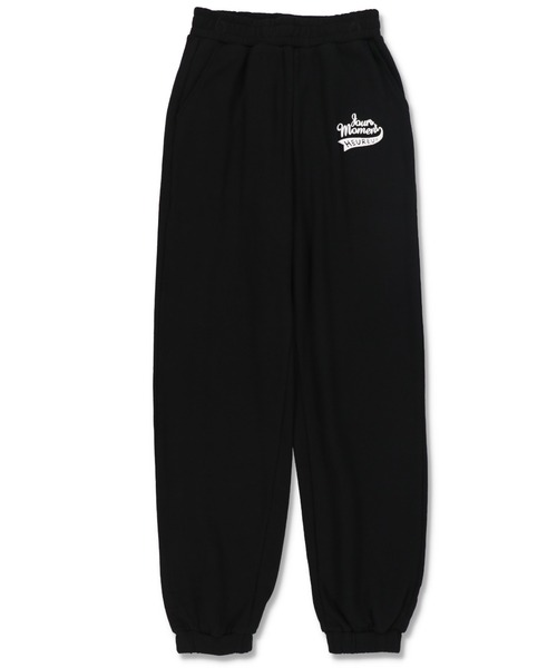 SPINNS（スピンズ）の「HEUREUXロゴ 裏毛スウェットパンツ（スウェットパンツ・レディース・オフホワイト/ネイビー/オートミール/ダークグリーン/ブラック/スミクロ・ONESIZE）」の14枚目の写真