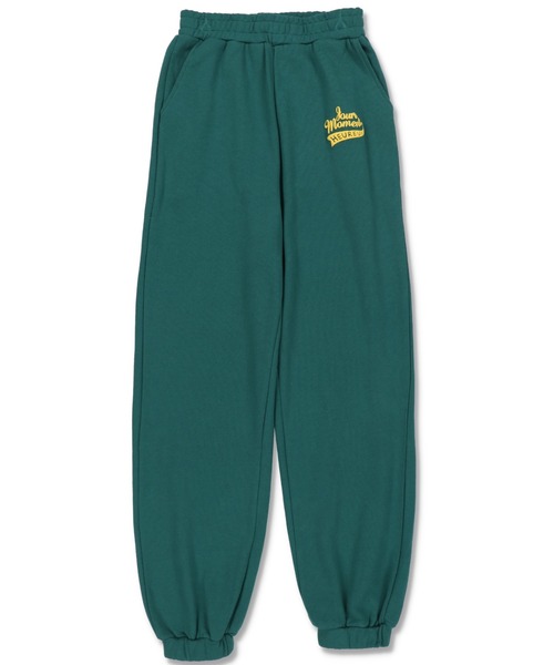 SPINNS（スピンズ）の「HEUREUXロゴ 裏毛スウェットパンツ（スウェットパンツ・レディース・オフホワイト/ネイビー/オートミール/ダークグリーン/ブラック/スミクロ・ONESIZE）」の18枚目の写真