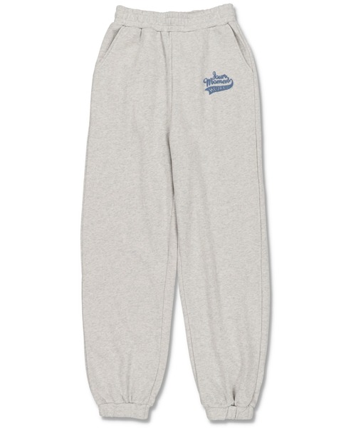 SPINNS（スピンズ）の「HEUREUXロゴ 裏毛スウェットパンツ（スウェットパンツ・レディース・オフホワイト/ネイビー/オートミール/ダークグリーン/ブラック/スミクロ・ONESIZE）」の16枚目の写真