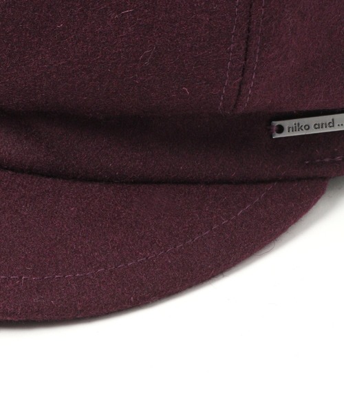 niko and...（ニコアンド）の「オリジナルアソートキャスケット（キャスケット・レディース・ブラック/パープル/シルバーグレー・FREE）」の5枚目の写真