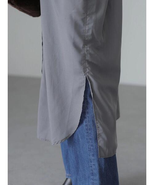 AMERICAN HOLIC（アメリカンホリック）の「3WAYバックギャザーシャツワンピース（ワンピース・レディース・チャコールグレー/ストライプ/チェック・FREE）」の14枚目の写真