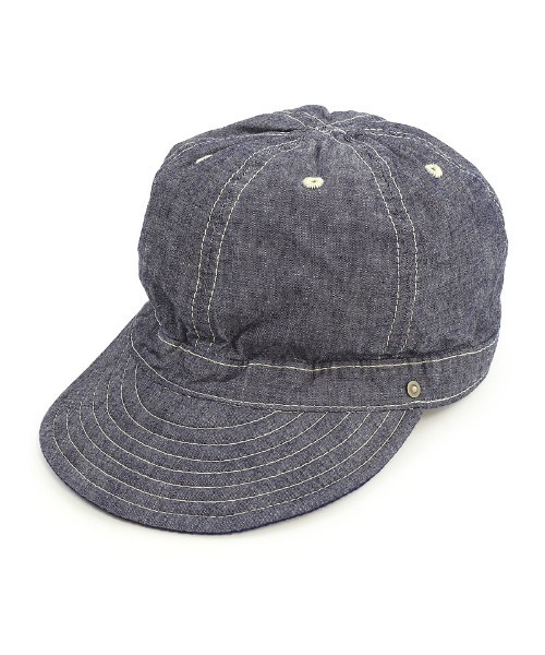 CA4LA（カシラ）の「C＆D KOMECAP（キャップ・メンズ・ネイビー/ブルー/ホワイト/ベージュ・ONESIZE）」の4枚目の写真