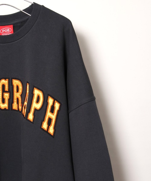 Paragraph（パラグラフ）の「【Paragraph】カレッジロゴスウェットトレーナー／№38／21FW（スウェット・メンズ・ライトグレー/ブルー/グリーン/チャコール・ﾌﾘ-）」の11枚目の写真