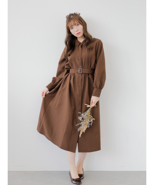 Areeam（アリーム）の「一歩を踏み出すｼｬﾂﾜﾝﾋﾟｰｽ（ワンピース・レディース・ブラウン/ピンク・FREE）」の14枚目の写真