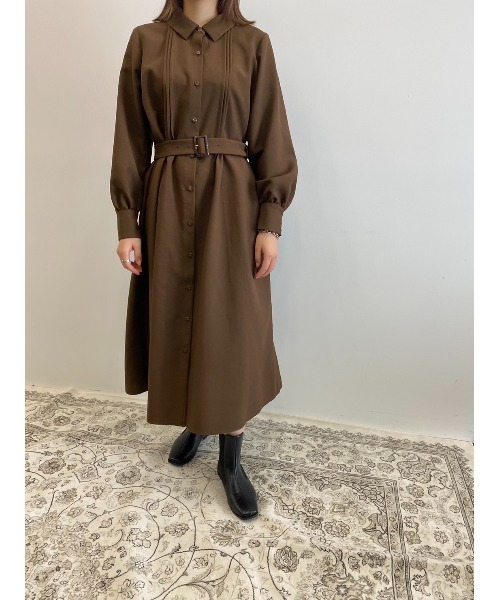 Areeam（アリーム）の「一歩を踏み出すｼｬﾂﾜﾝﾋﾟｰｽ（ワンピース・レディース・ブラウン/ピンク・FREE）」の6枚目の写真