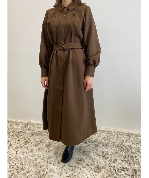 Areeam（アリーム）の「一歩を踏み出すｼｬﾂﾜﾝﾋﾟｰｽ（ワンピース・レディース・ブラウン/ピンク・FREE）」の7枚目の写真