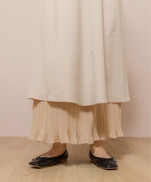 flower（フラワー）の「スウィングシフォンワンピース（ワンピース・レディース・ブラウン/アイボリー・FREE）」の12枚目の写真